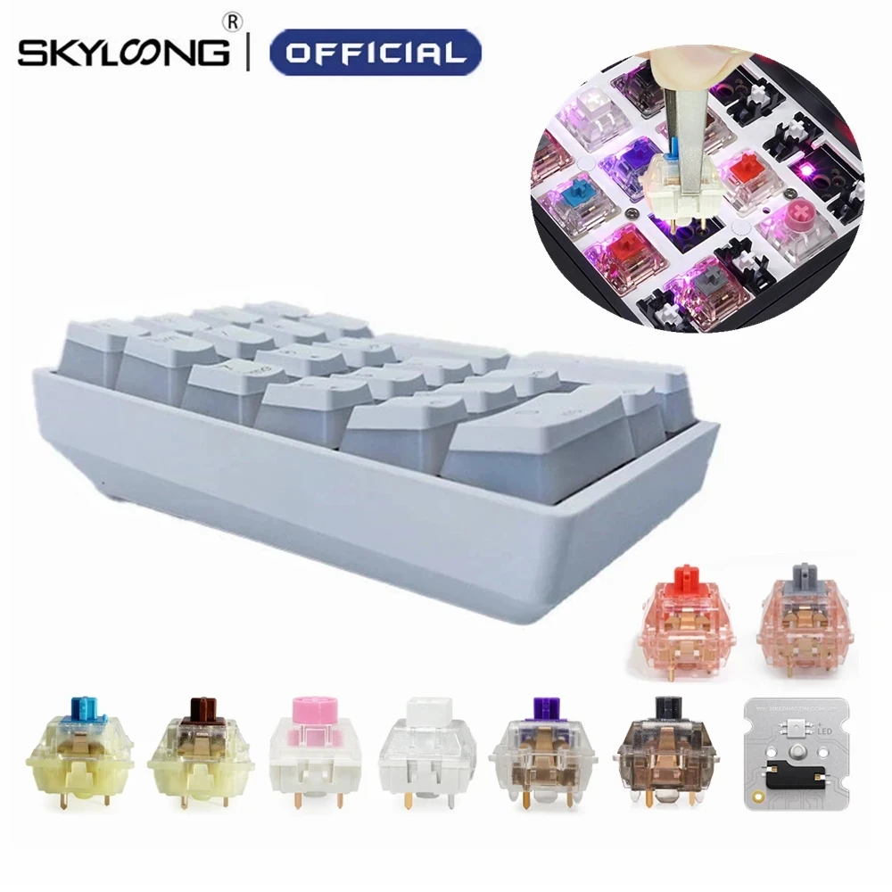 

SKYLOONG Mechanical Keyboard GK21S 21 Keys 20% Gamer Bluetooth Wireless Hot Swappable RGB Backlit PBT Keycaps for Mini Keyboards