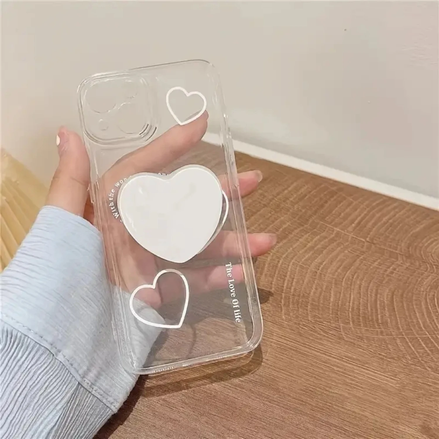 

Stylish and durable slim white protective heart space phone case for iPhone 14/14Plus/14Pro/14Pro Max, iPhone 13/13Mini/13Pro/13