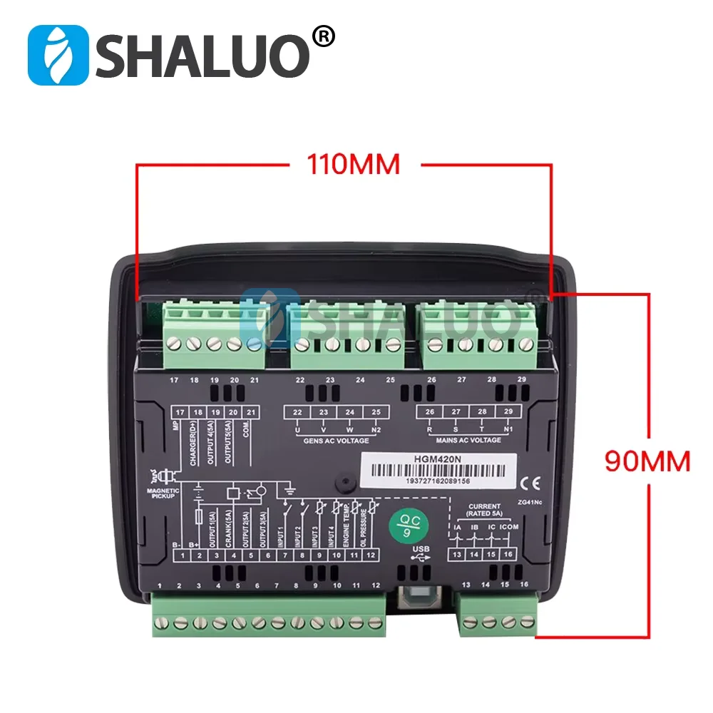 SmartIsabel-Contrôleur de générateur diesel AMF, démarrage automatique, écran LCD, carte de contrôle à distance, pièces de rechange universelles pour groupe électrogène, HGM420N HGM410N