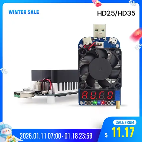 HD25 HD35 USB Load Resistor for Battery Testing RD