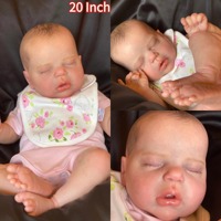 20 Inch Alexis Bebe Reborn Baby Doll Hand-Painted Hair Lifelike Newborn Baby Doll With short sleeve For Children Birthday Gifts