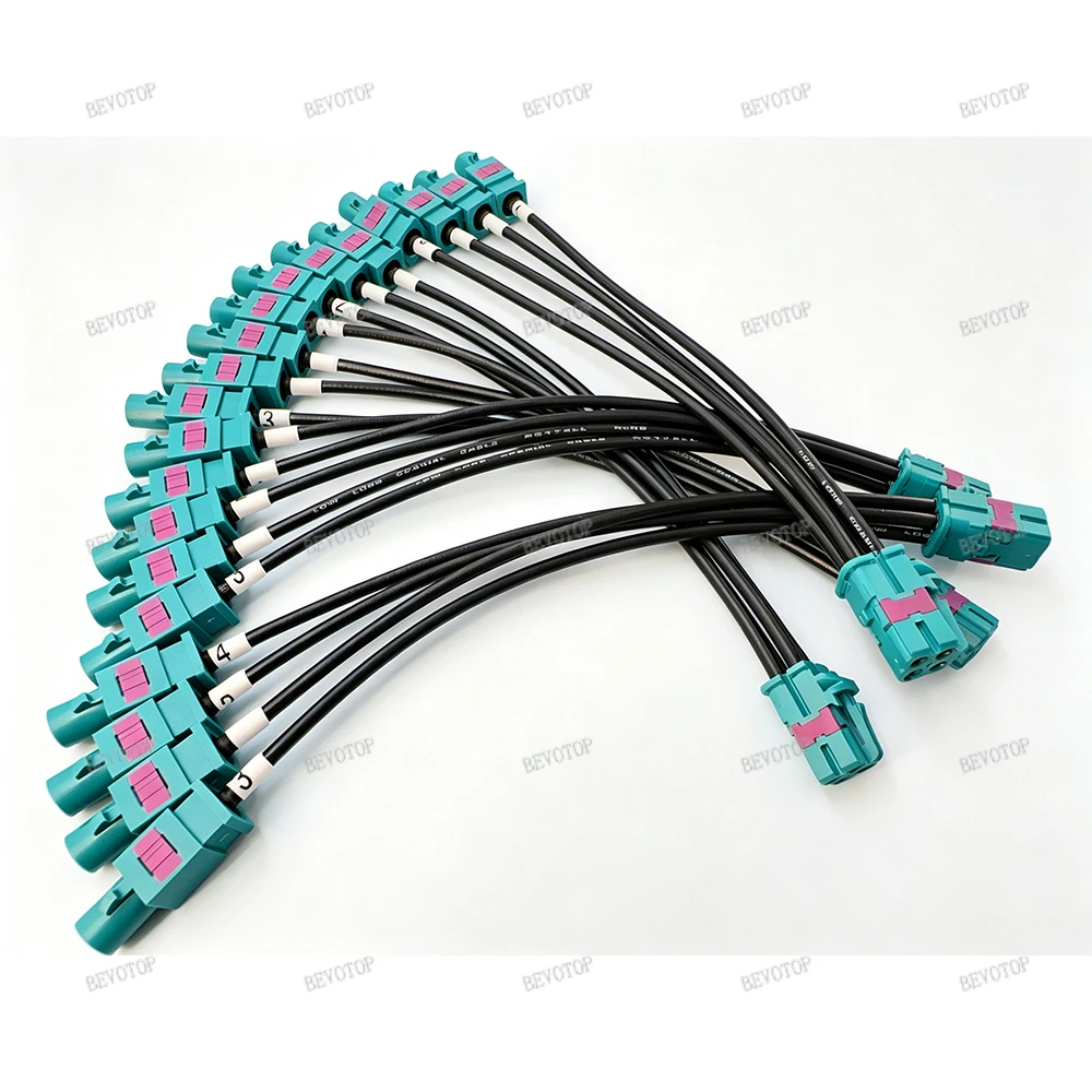 1Pcs RG-174 TE Type 4-in-1 Mini Fakra Z to 4*Fakra Z Male/Female Connector RG174 RF Coaxial Cable 50 Ohm High Quality BEVOTOP