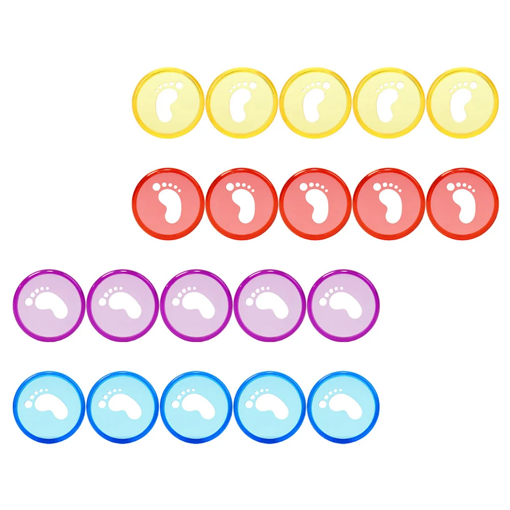 20 Stück Fuß binde schnalle Mehrzweck scheiben Notebook Kunststoff Binder Ringe Lose blatt Mini Notizblock