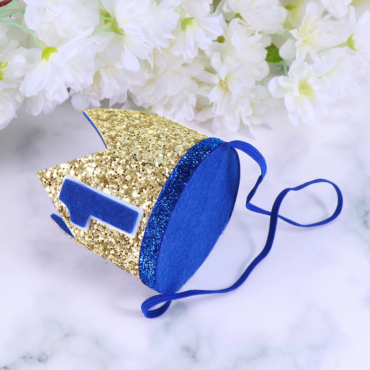 

Kids Birthday Crown 1st Bday Black 1 Number Printing Glitter Design Durable Accessory Stand Out Crowd Birthday Crown