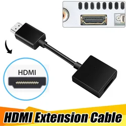 Przedłużacz HDMI 4K 60Hz Kabel wyjściowy HDMI Krótki przedłużacz HDMI 2.0 męski na żeński Port HDMI oszczędzający do odlewu chromowanego