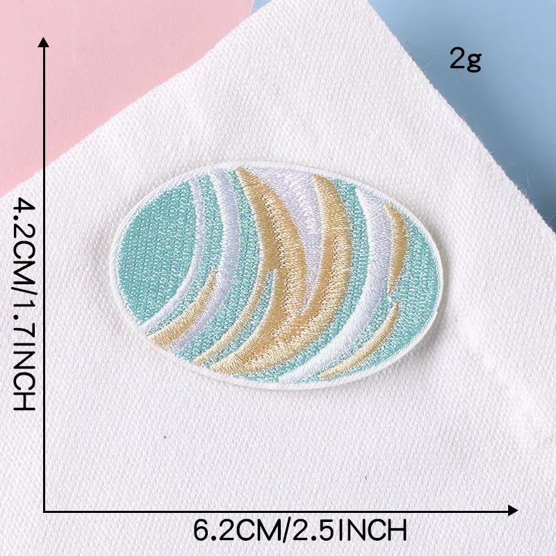 Aufnäher für Kleidung, Kinder, Jungen, Weltraum, zum Aufbügeln, Sternrakete, Ufo, bestickt, Thermocollant-Stich, niedliche Parches, Designer-Jacken – Detail 10