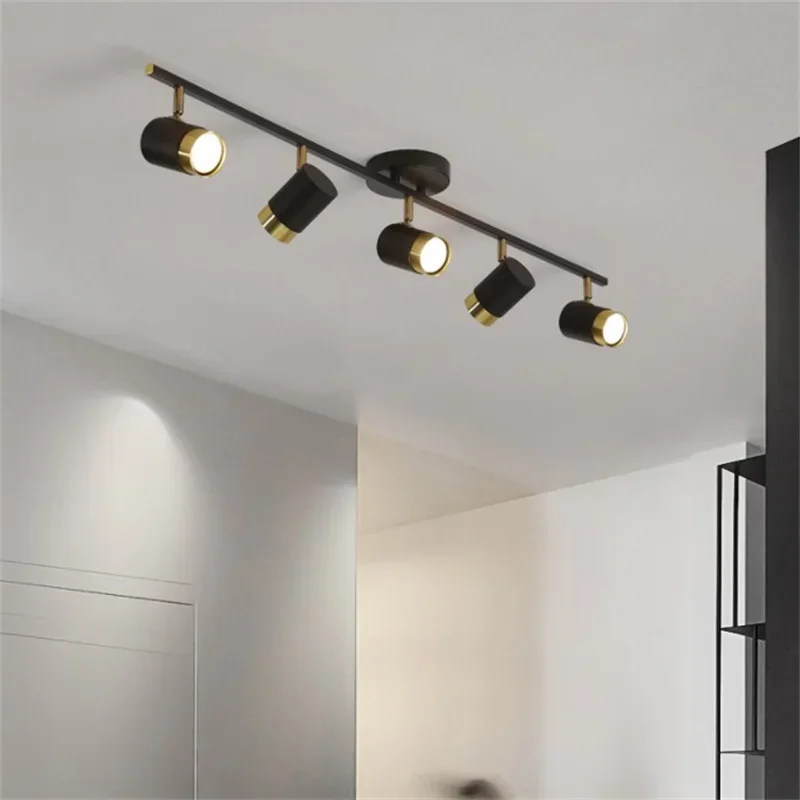 

Modern Indoor Lighting Modern Led Ceiling Lamp Black White Chandelier Spotlight For Living Room Bedroom Dining Corridor Spot Lig