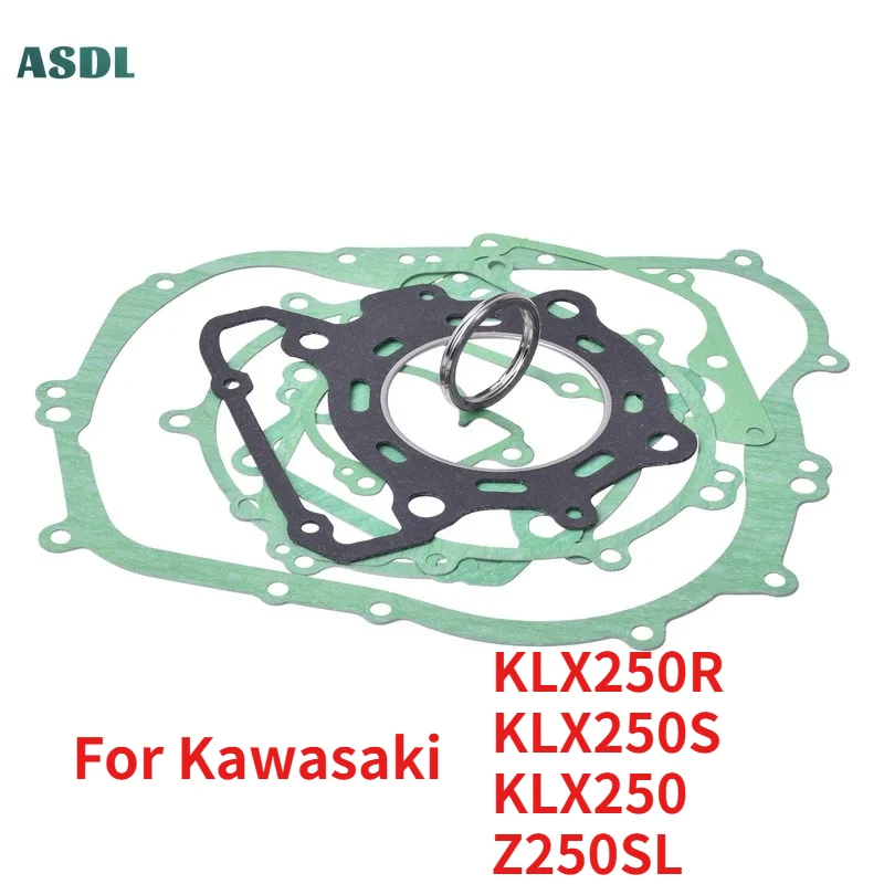 Gasket Mat Pad Full Cylinder Head Overhaul for Kawasaki KLX250R KLX250SF Z250SL KLX300R KL250 Z250SL BR250 KLX300SM 2021-2023