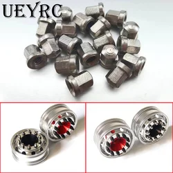 10pcs/20pcs Metal Hub Screw Wheel Nut M2 for 1/14 Tamiya RC Truck Tipper SCANIA 770S 56368 VOLVO ACTROS BENZ MAN LESU Model Car