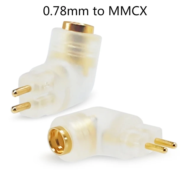 アクセサリー mcmxc OKCSC MMCX Female Adapter to 0.75/0.78 QDC 2 Pin Connector For ZSN