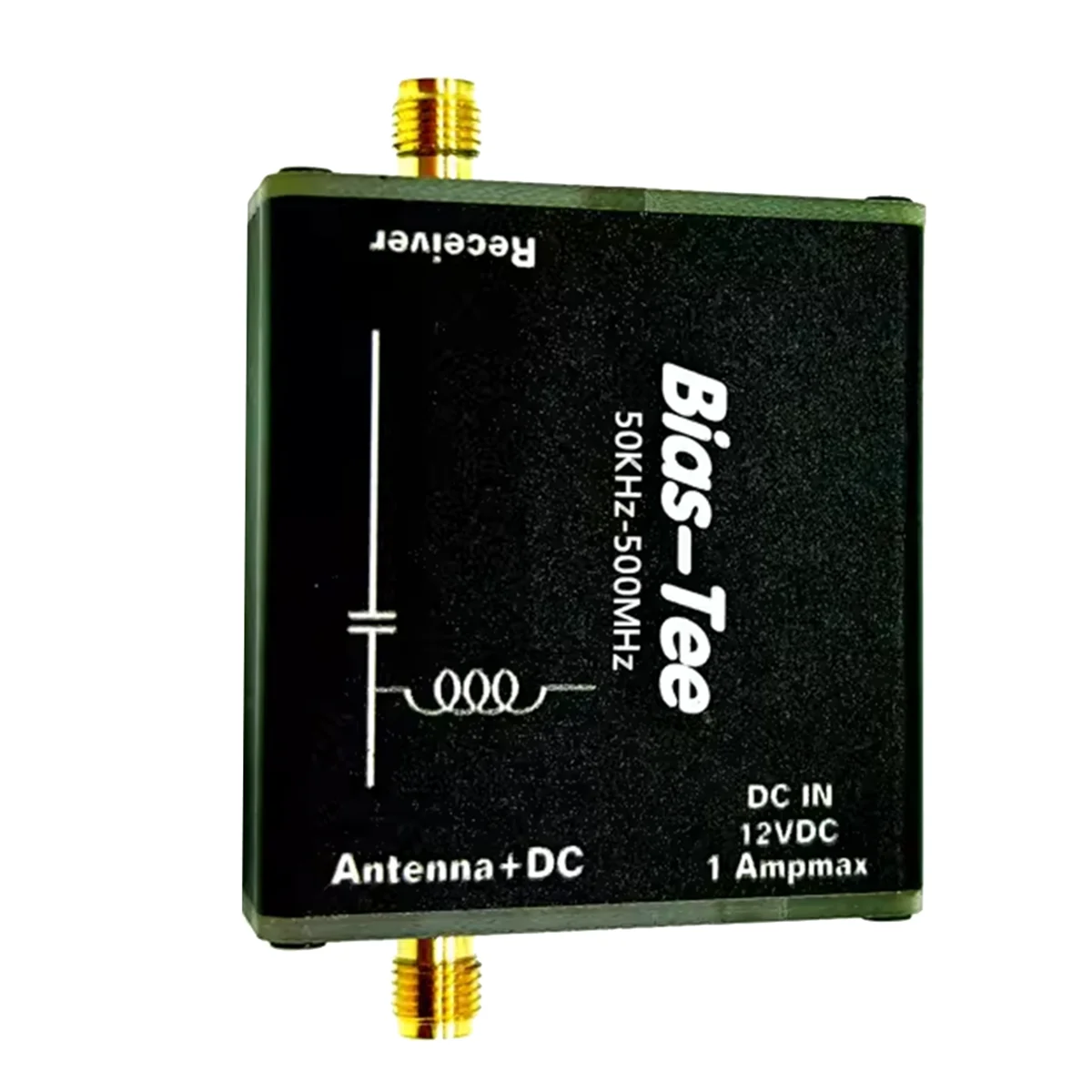 RF DC Blocker Biaser para HFDYLoop, Alimentação Antena Loop, 50KHz-500MHz