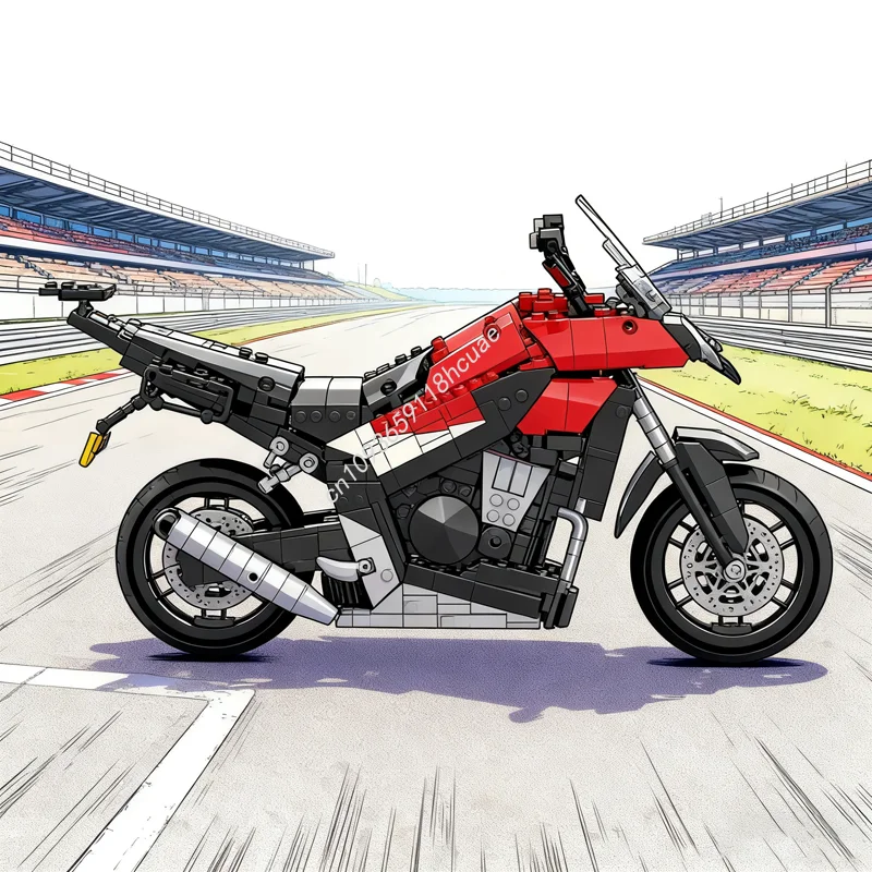 

1045pcs MOC Motorbike Technical Model Building Blocks Architecture Christmas Gifts Assemble DIY Creative Toy Idea Education Kids