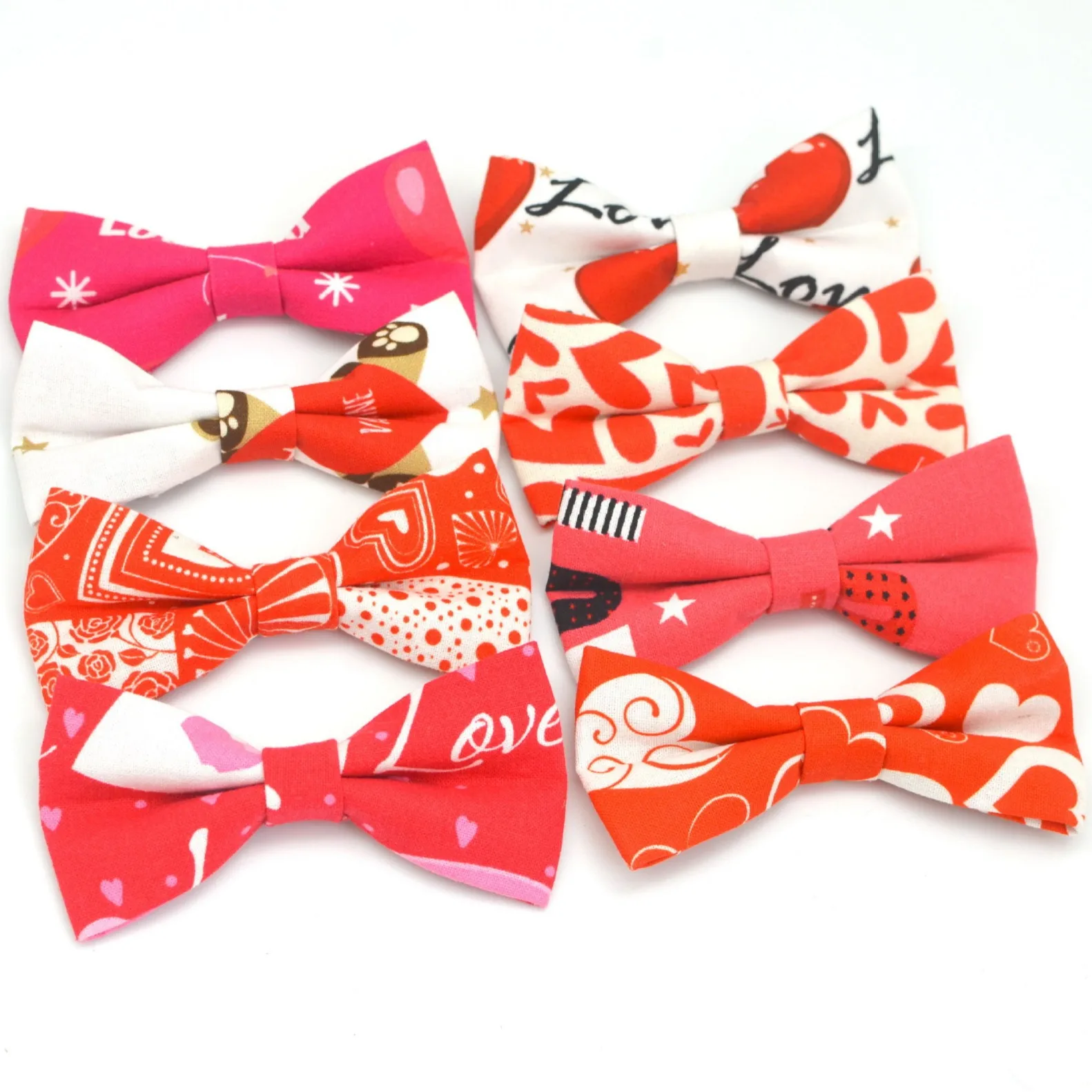 50pcs/lot Bulk Holiday Pet Bow Kitten Puppy Collar Flower Wearable Bow Ties for Dogs Cat Accessories