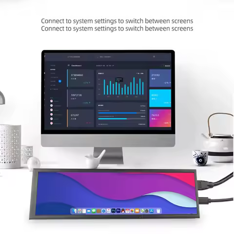 7.9 Inch 400x1280 IPS BarLCD Panel HDMI Interface Aida64 Monitor For Computer Case Secondary Screen