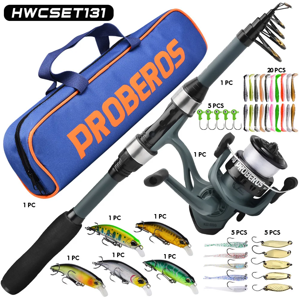 Portable Fishing Rod Sea Fishing RodSet Remote T hrow Mini Fishing Rod Fishing Wheel Fishing Line Bait Fishing Rod Complete Set