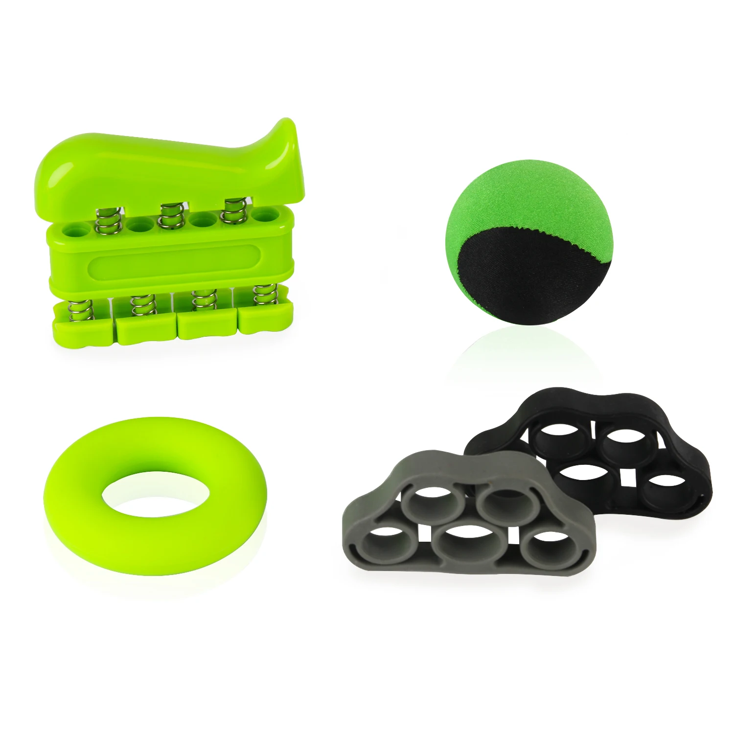 Four-Piece Piano Grip, Grip Ring, Silicone Five-finger Grip, Finger Strength, Finger Strength, Finger Strength, Pinch, Finger Ex