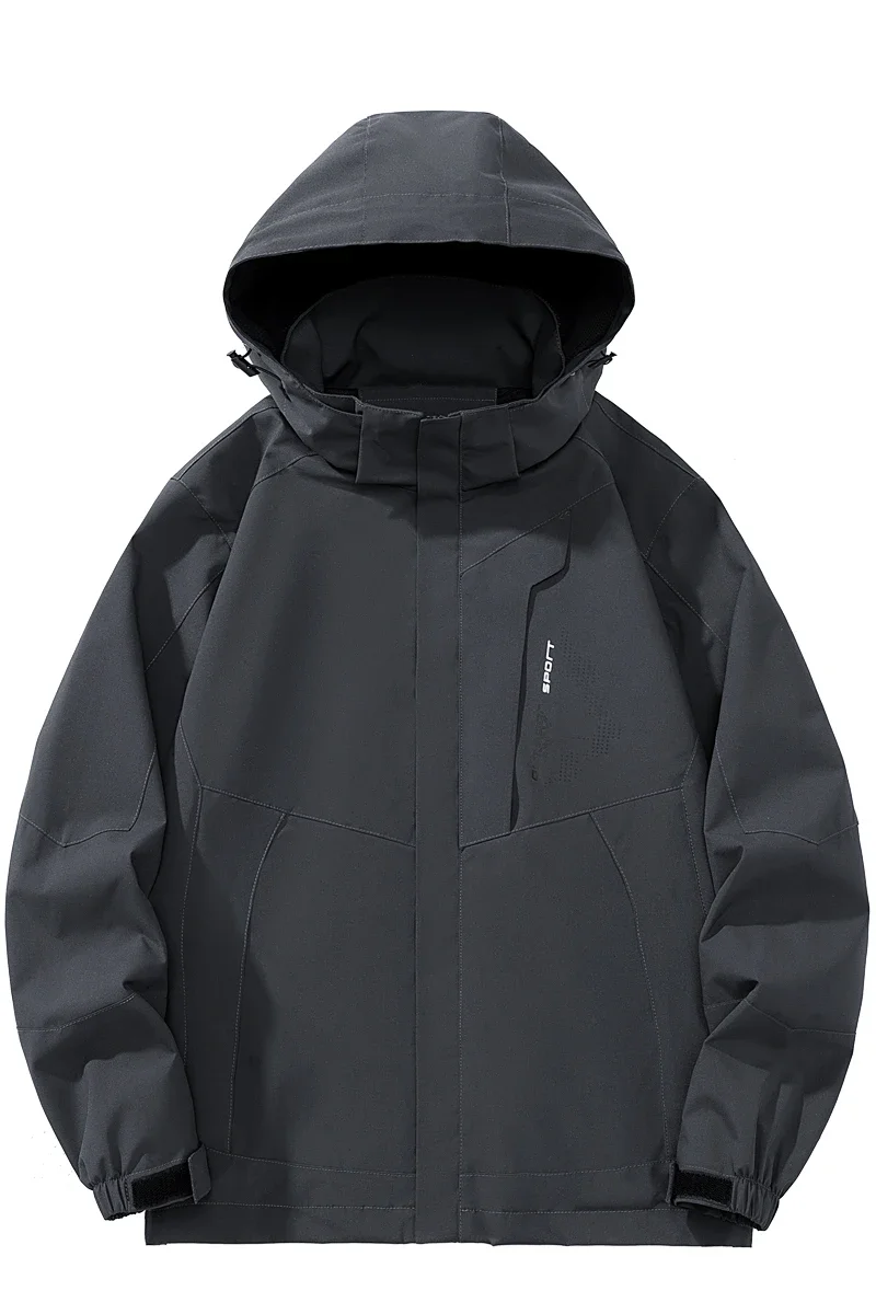 

20262025 Spring Jacket Men Red Multi-Pockets Outerwear Zipper Coat Man Plus Size Casual Jackets baseball jacket leather jacket