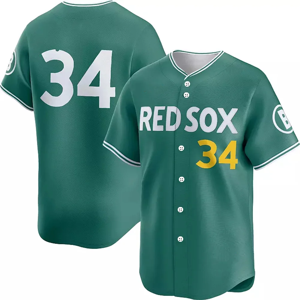

2025 Новое поступление, стиль Red Sox, зеленый бейсбольный трикотаж для мужчин и женщин, спортивный повседневный трикотаж Breathe City Connect 34 дюйма, модная одежда 3D