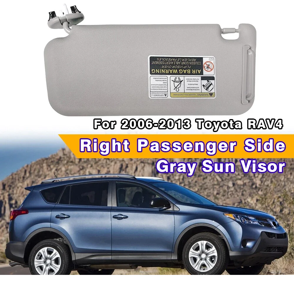 

For Toyota RAV4 RAV 4 2006-2013 W/Vanity Light Relace rav-4 Car Interior Front SunVisor Panel w/Makeup Mirror Light Sun Visor
