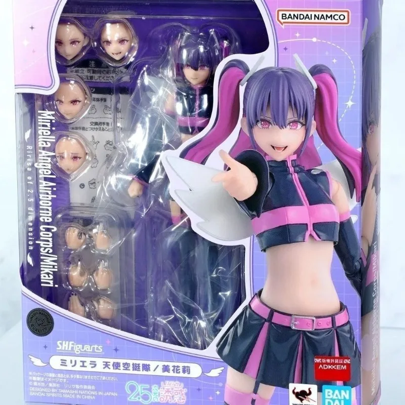 

Bandai S.H.Figuarts 2.5 Dimensional Seduction Ririsa Himegami Angel Flight Squad Action Figure Model Toy Collection Gift