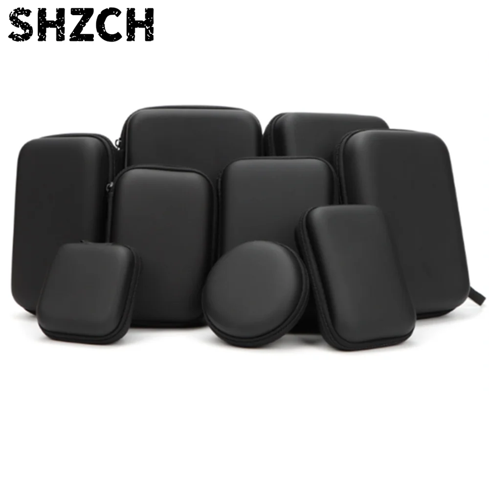 Organizer Pouch Bag,  Travel  Organizer Bag  Portable  Multifunctional Case for Cable, Cord, Charger, Hard Drive, Earphone Black
