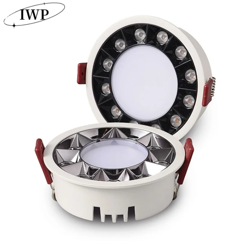 6w10w12w15w20w30w conduziu a luz de teto cob cerca circular luz led ponto luz iluminação interior