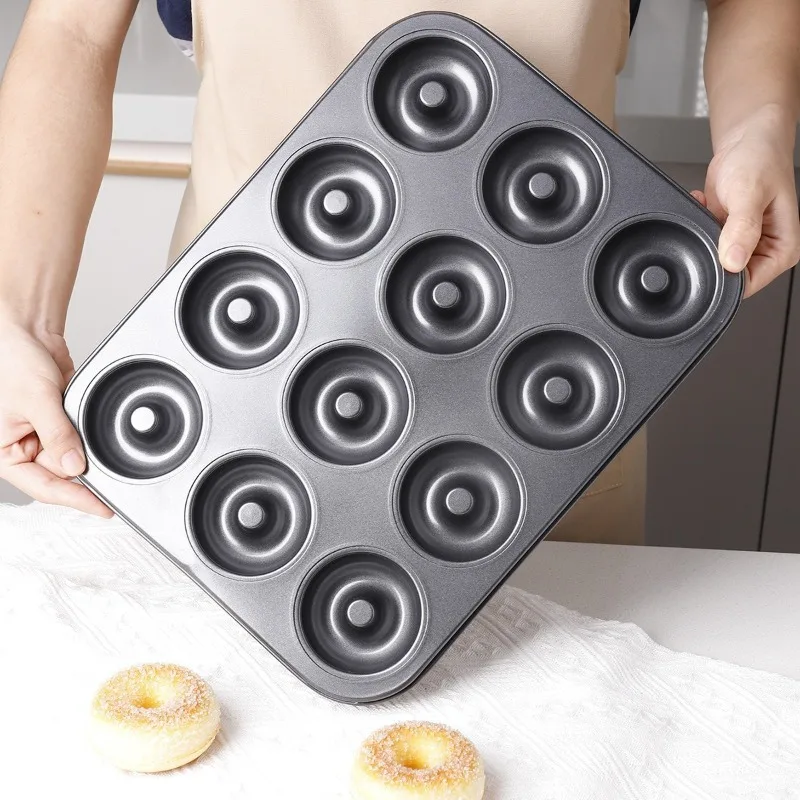 

Carbon Steel Baking Mold Donut Cake Bread Mold Kitchen Baking Pan, Cake Pan, Biscuit Chiffon Donut Square Cake Bread Pan