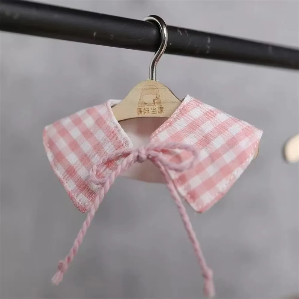 10~15cm Doll Clothes Macaron Outfit Cotton Stuffed Doll Checkered Cloak Checkered 15cm Cotton Doll Clothes for 10~15cm Doll