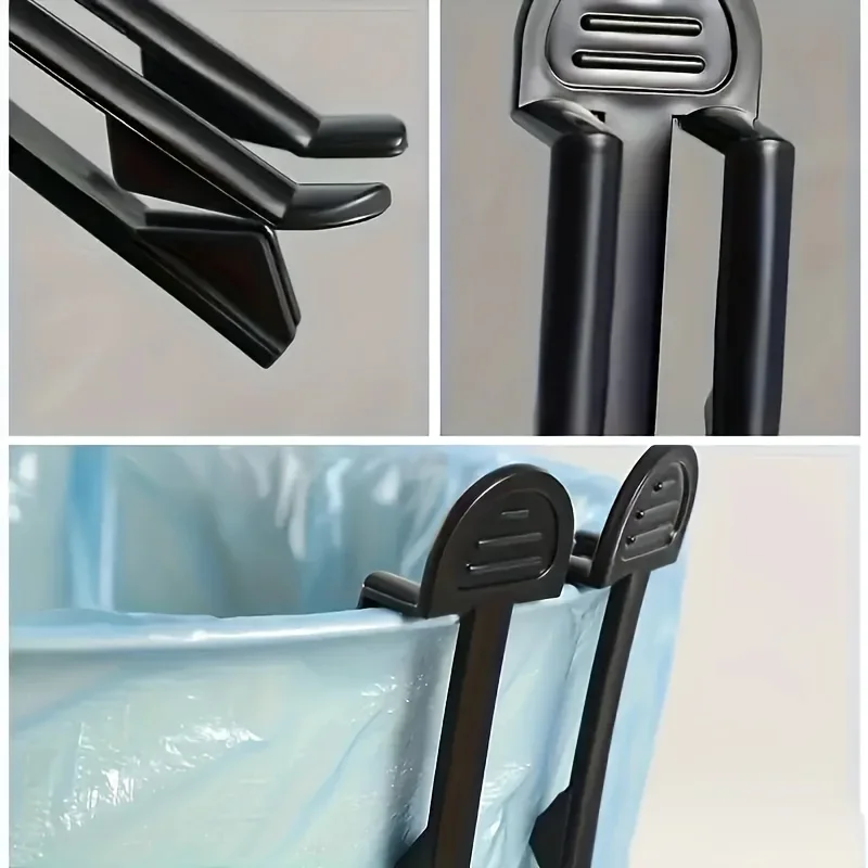 10/20 Stück Langlebige Plastik-Müllbeutelclips - Einfacher Abfalleimerhalter, Mülltonnen-Sicherungsvorrichtungen für die Haushaltsorganisation – Detail 3