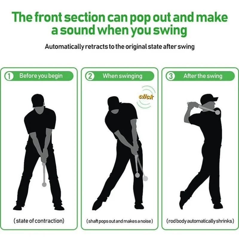 2025 Golf Swing Trainer Portable Indoor Outdoor - Adjustable Golf Practice Aid for Beginners & Pros