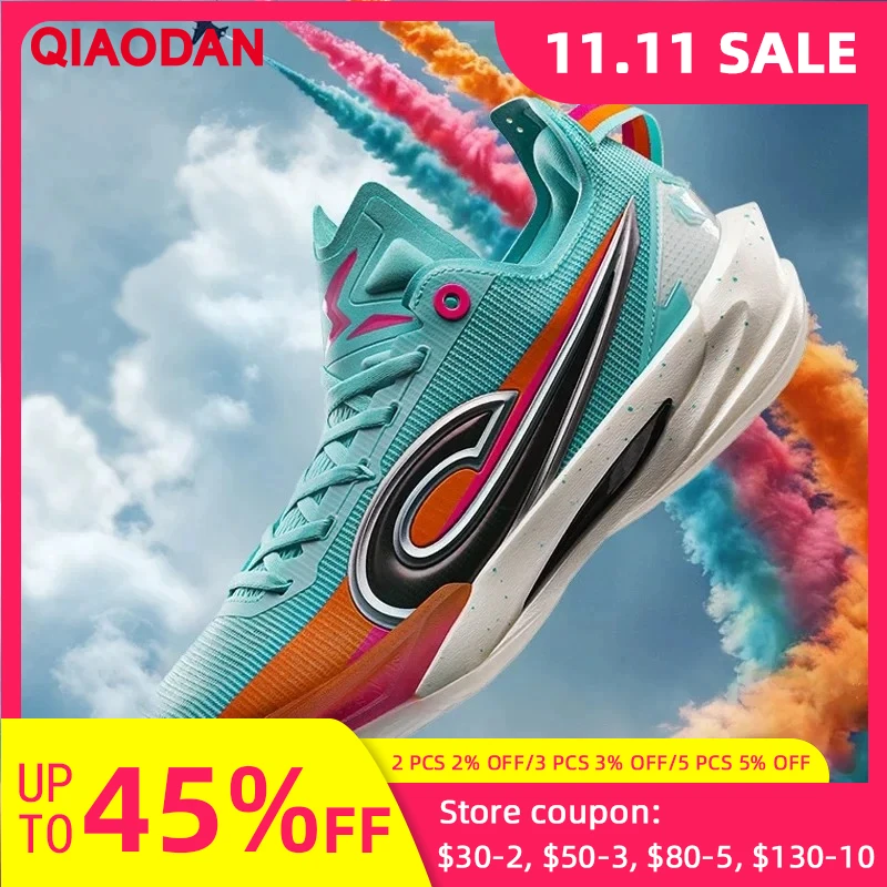 

QIAODAN RISE 2.0 Basketball Shoes Men's 2025 Carbon Plate Tainning Shoes Lightweight Low-Top Sports Sneakers QDA013251144