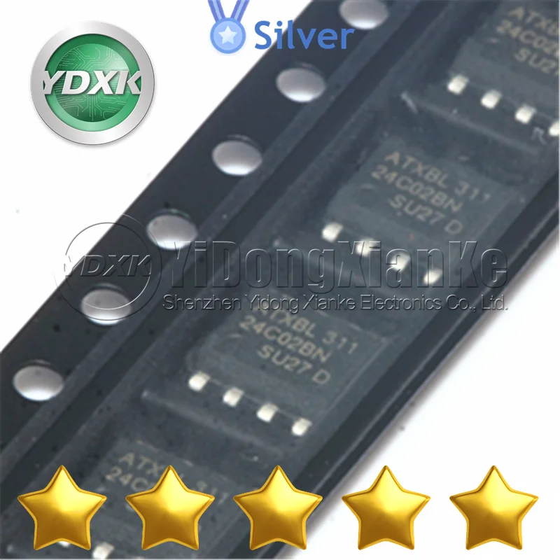 AT24C02BN DIP8 Electronic Components AT17LV512-10PC AT17LV512-10PI AT17LV512-10PU AT17LV512A-10PI AT17LV65-10PI AT24C01A-PU27