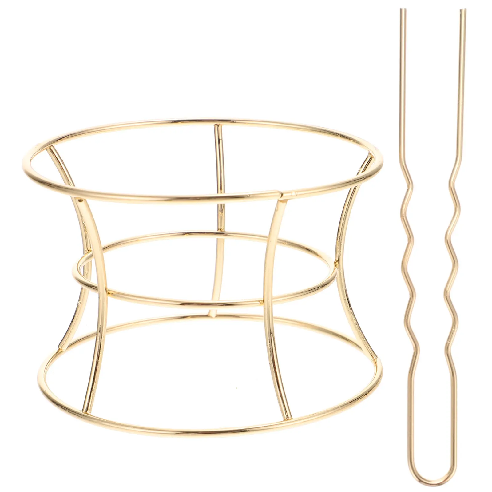 

Alloy Hair Stick Hollow Bowl Shaped Bun Hairpin for Women Smooth Edges Damage Free Hair Holder Elegant Chignon Pin Accessory