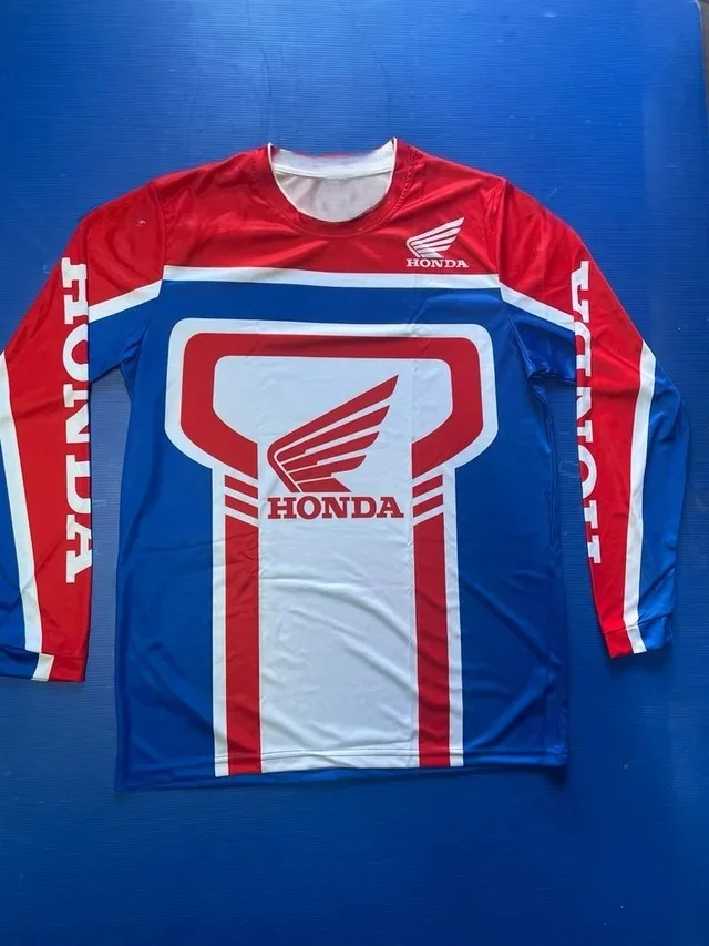 

Джерси Honda для мотокросса 2025, дышащая рубашка с длинными рукавами для горного велосипеда, скоростного спуска, спортивная одежда для верховой езды на открытом воздухе