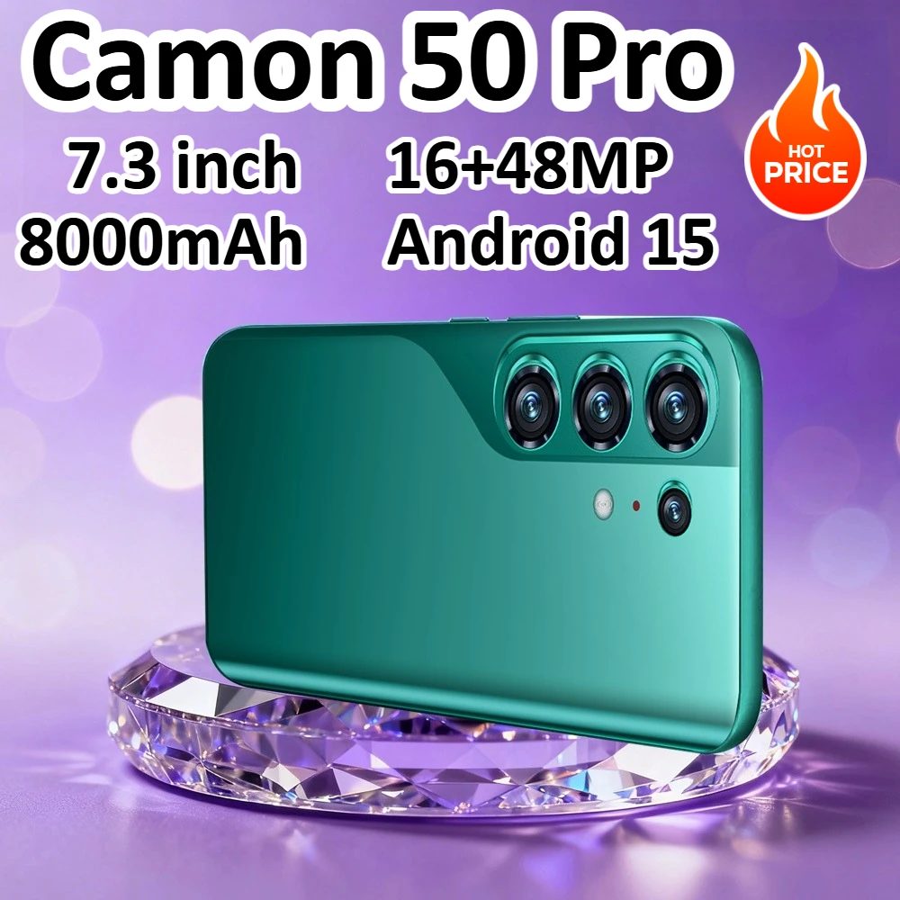 Cheap Mobile Phones Silicone Protective Cover for Camon 50 Pro Smartphone Accessories 7.3HD Cell Pho