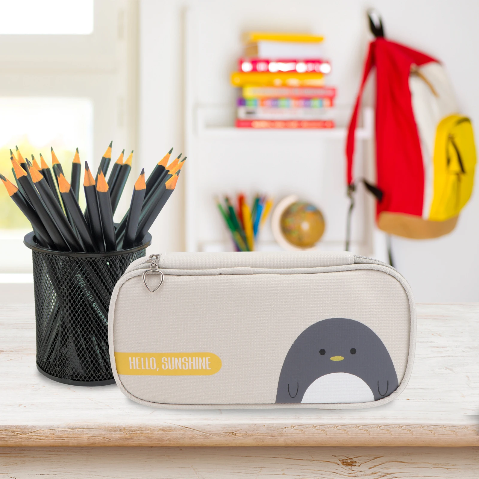 

Stationery Box Pencil Bag Simple Pouch Creative Student Supplies Zipper Children