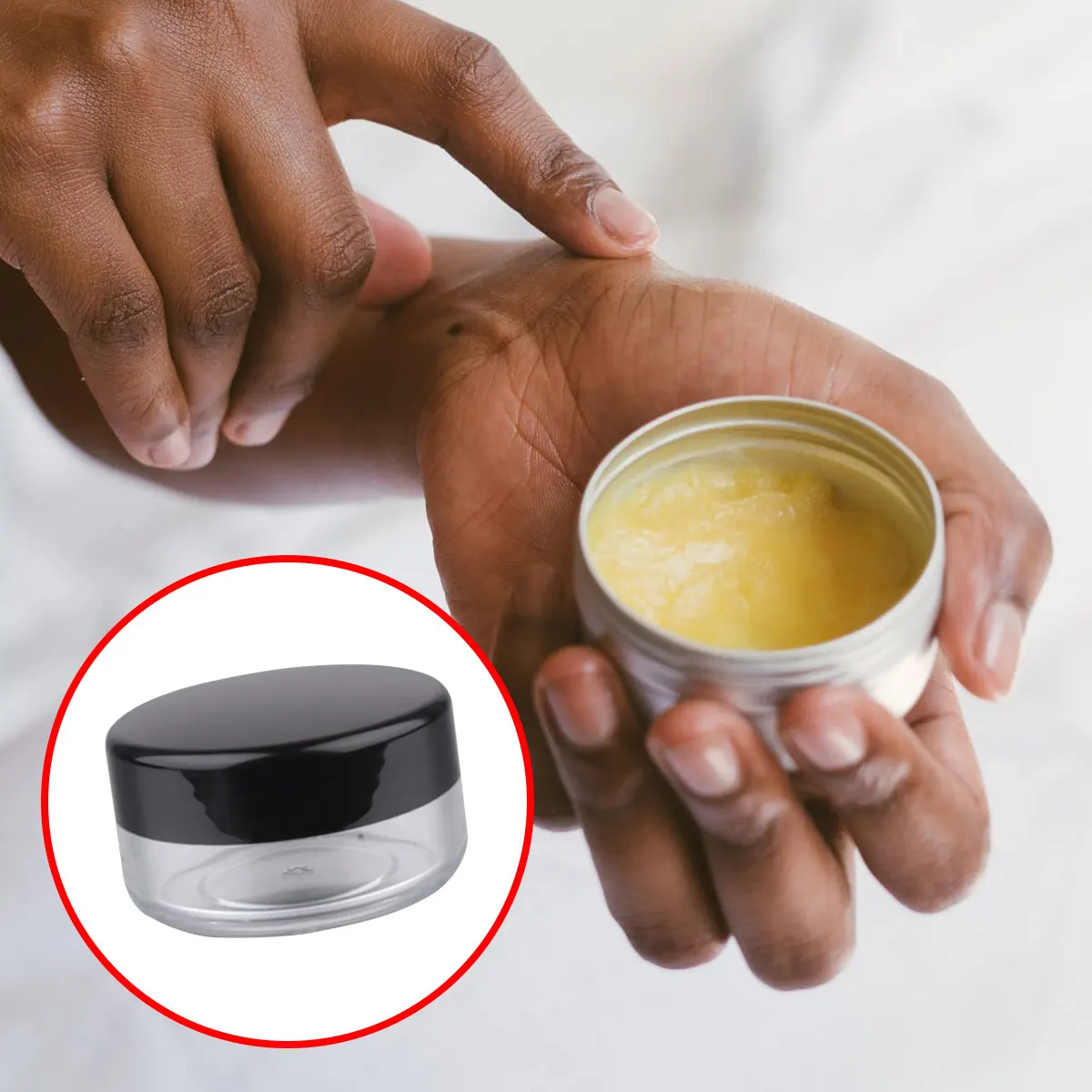 

25 Pcs up Packaging Box Cream Jars Travel Size Makeup Container Case for