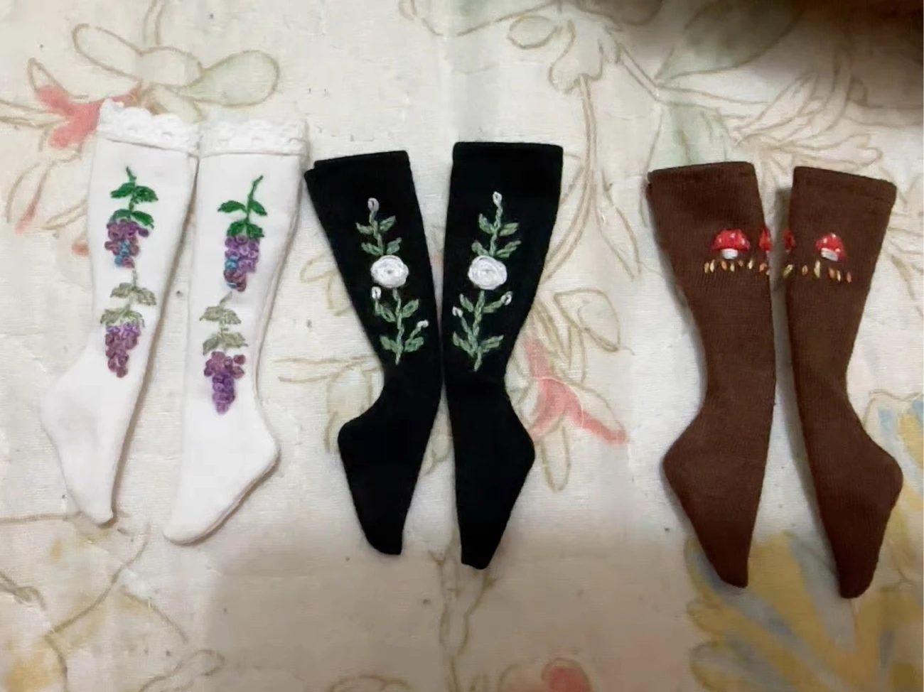 Dula Doll Clothes Embroidered socks for Blythe ob24 ob22 Azone Licca ICY JerryB 1/6 Bjd Doll Accessories