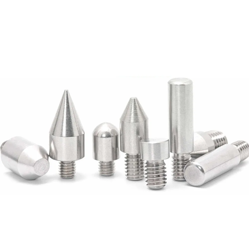 4Pcs Stainless Steel Taper Head External Thread Locating Pins Threaded Dowel Pins M3 M4 M5 M6 M8 For Precision Assembly