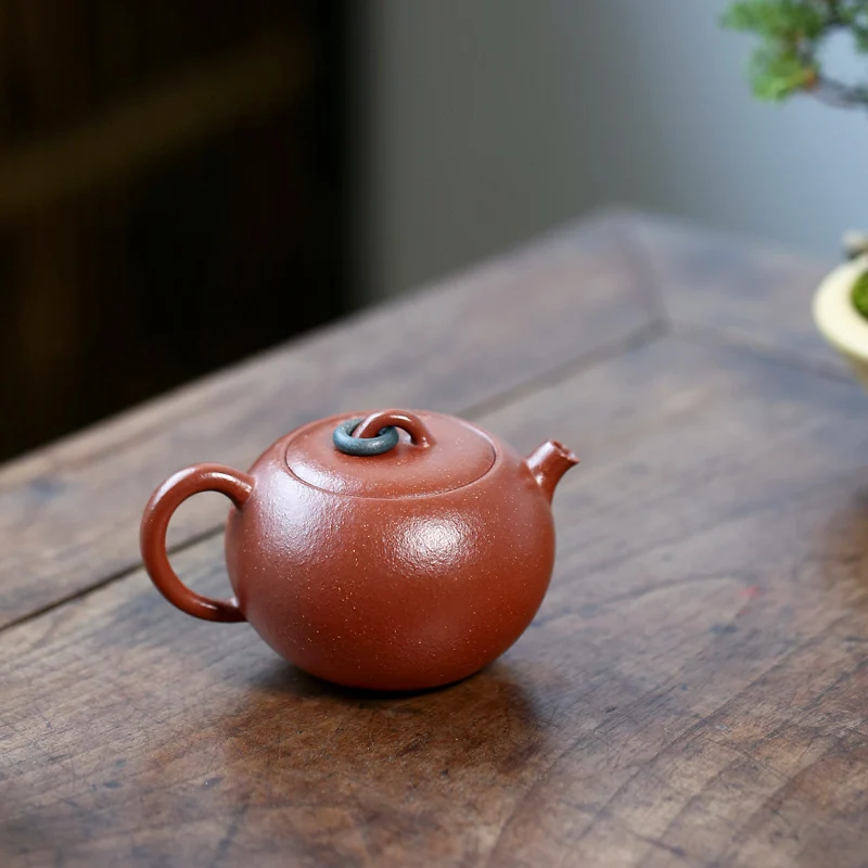 【Tao Yuan】Yixing Purple Clay Pot Pure Handmade Tea Making Teapot Household Descending Slope Mud City Hidden Pot 130cc