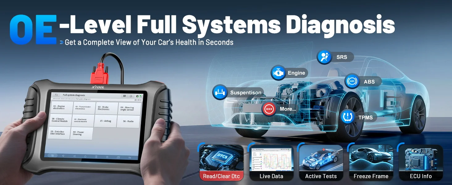 XTOOL X100PAD3 SE IMMO Schlüsselprogrammierung ECU-Codierung Komplettsystem-Autodiagnosescanner Bester Schlosserprogrammierer CANFD DOIP FCA – Detail 6