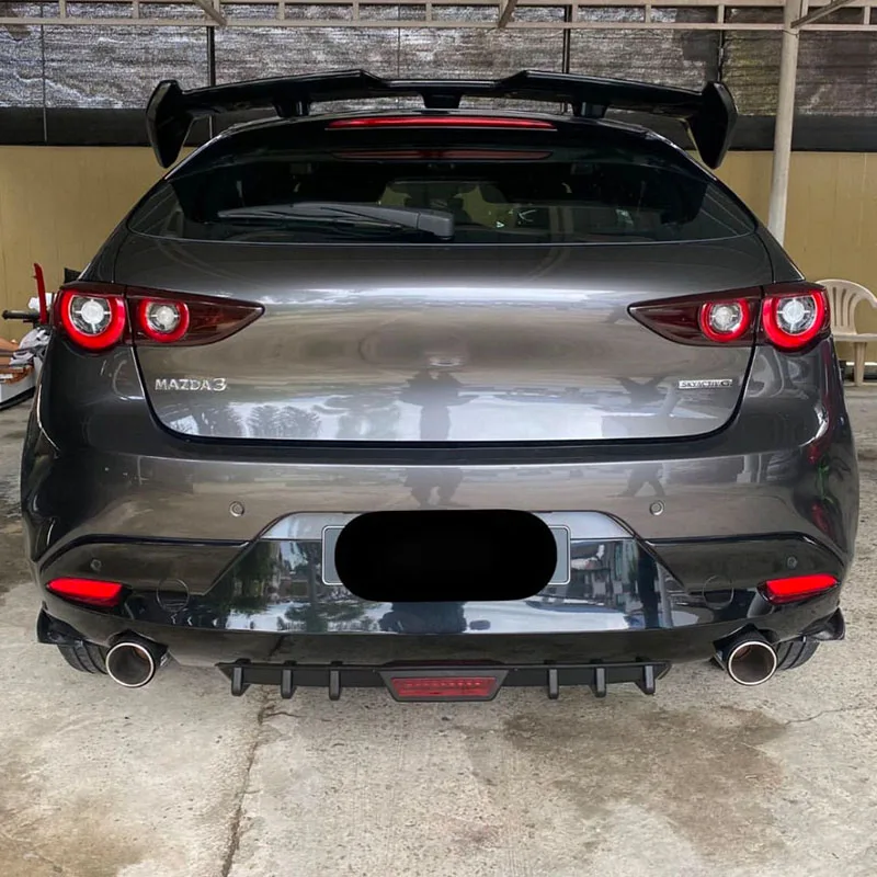 

GT Style Rear Roof Spoiler Wing For Mazda3 Sdean 2019-2023 Gloss Black ABS Plastic