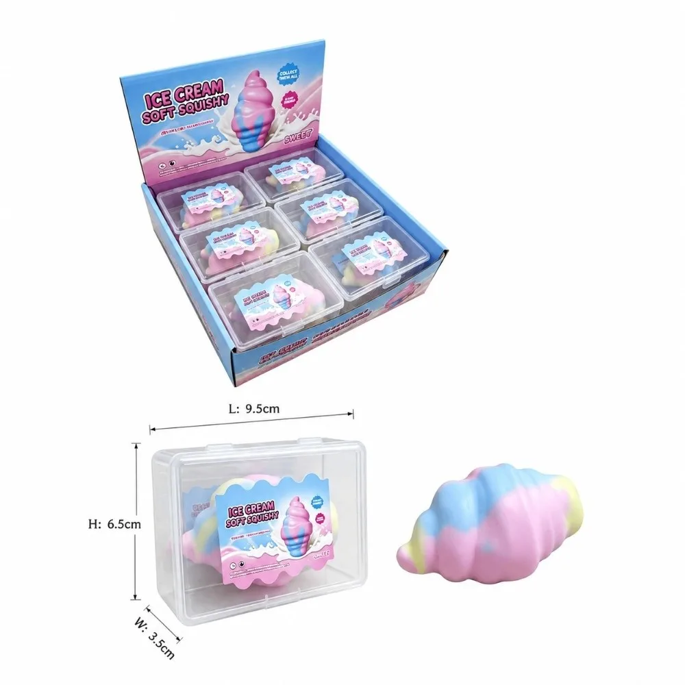 Crunchy Sound Crispy Squeeze Toys Wax Skin Handmade Sensory Fidget Toy Colorful Rainbow Candy Wax Coating Stress Relief Toys