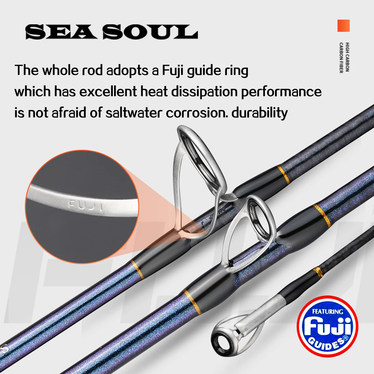 【PE2-4#/80-300g】Japan fuji Jigging rod solid carbon fiber fishing rod medium rod saltwater rod spinning rod/baiting rod deep sea