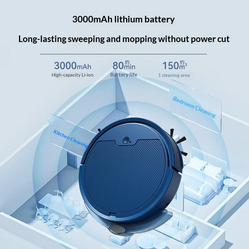 Household Cleaning Sweeper Smart Sweeping Robot Automatic Water Tank Mopping All-in-one Brush Motor Vacuum Cleaner