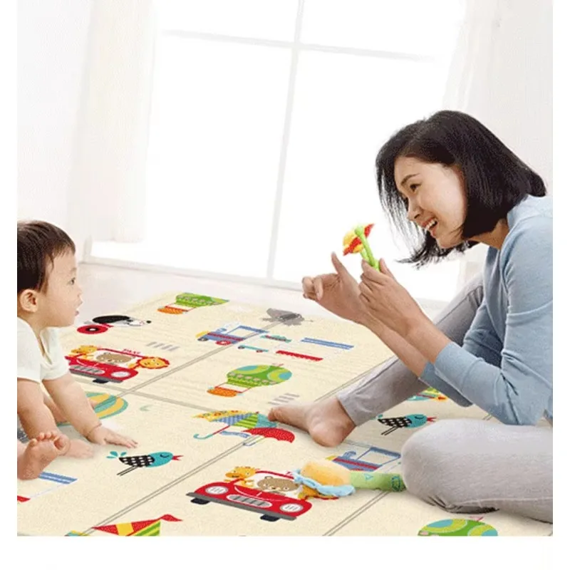 Foldable Lightweight Baby Play Mat, Waterproof Soft Cushion Portable Activity Mat, Non-slip Thick One-piece Foam Crawling Mat