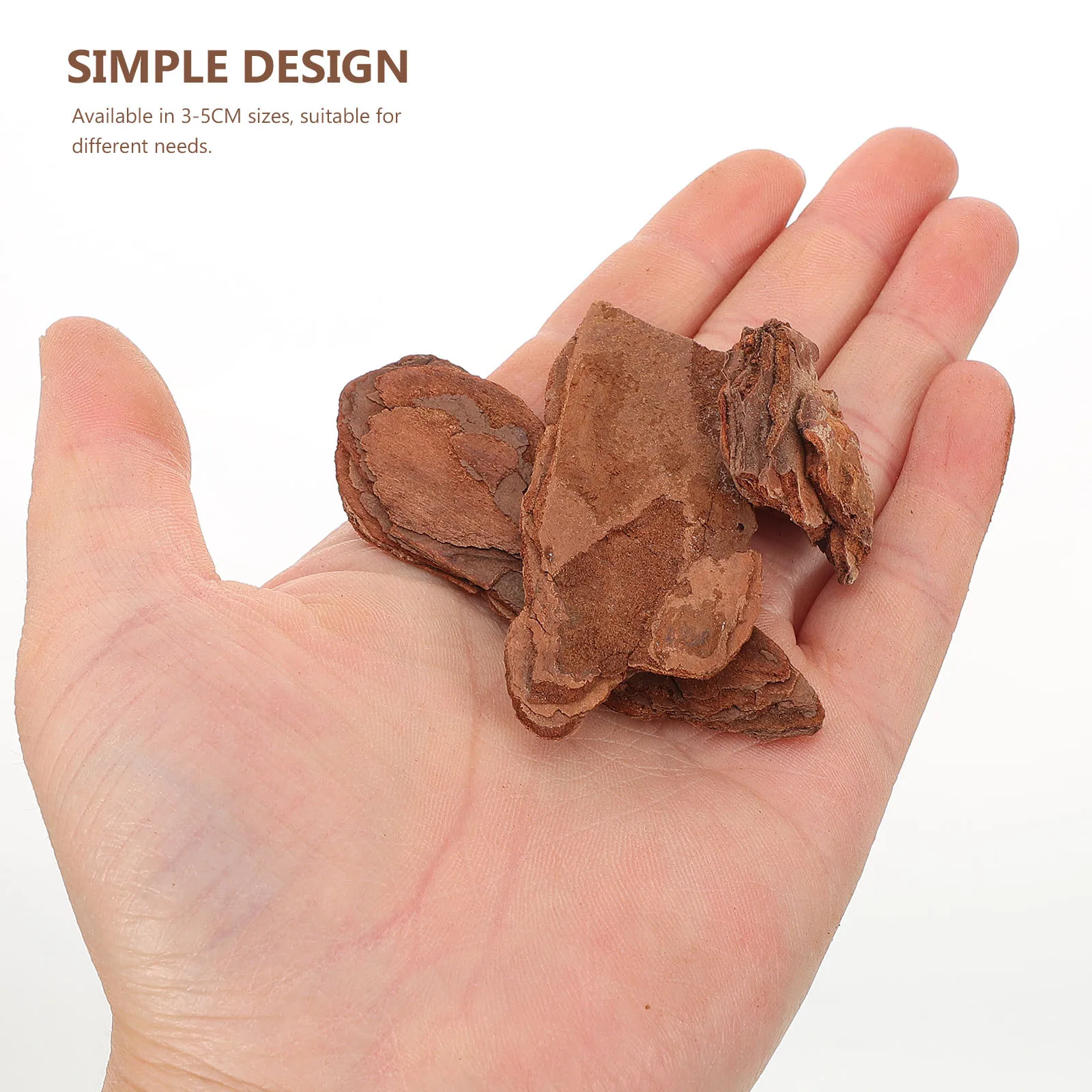 1 bolsa de patatas fritas de corteza de árbol Natural, decoración de cama de corteza de reptil para terrario, tanque de reptil, tortuga, lagarto, ropa de cama, accesorios de paisaje