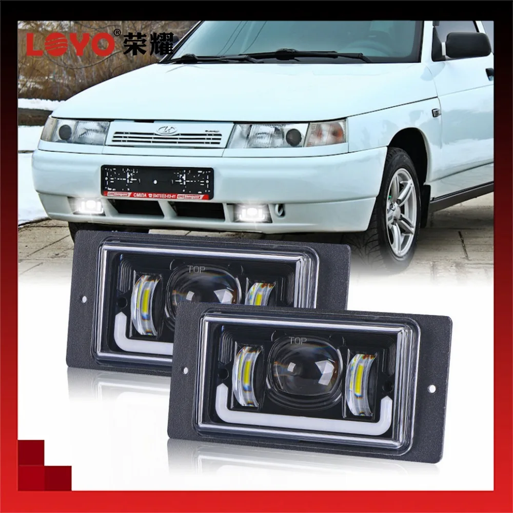 

12 В светодиодные фары для Lada Niva 4x4 1995+ дневные ходовые огни указатель поворота Lada противотуманные фары внедорожные DRL фары автомобильные аксессуары