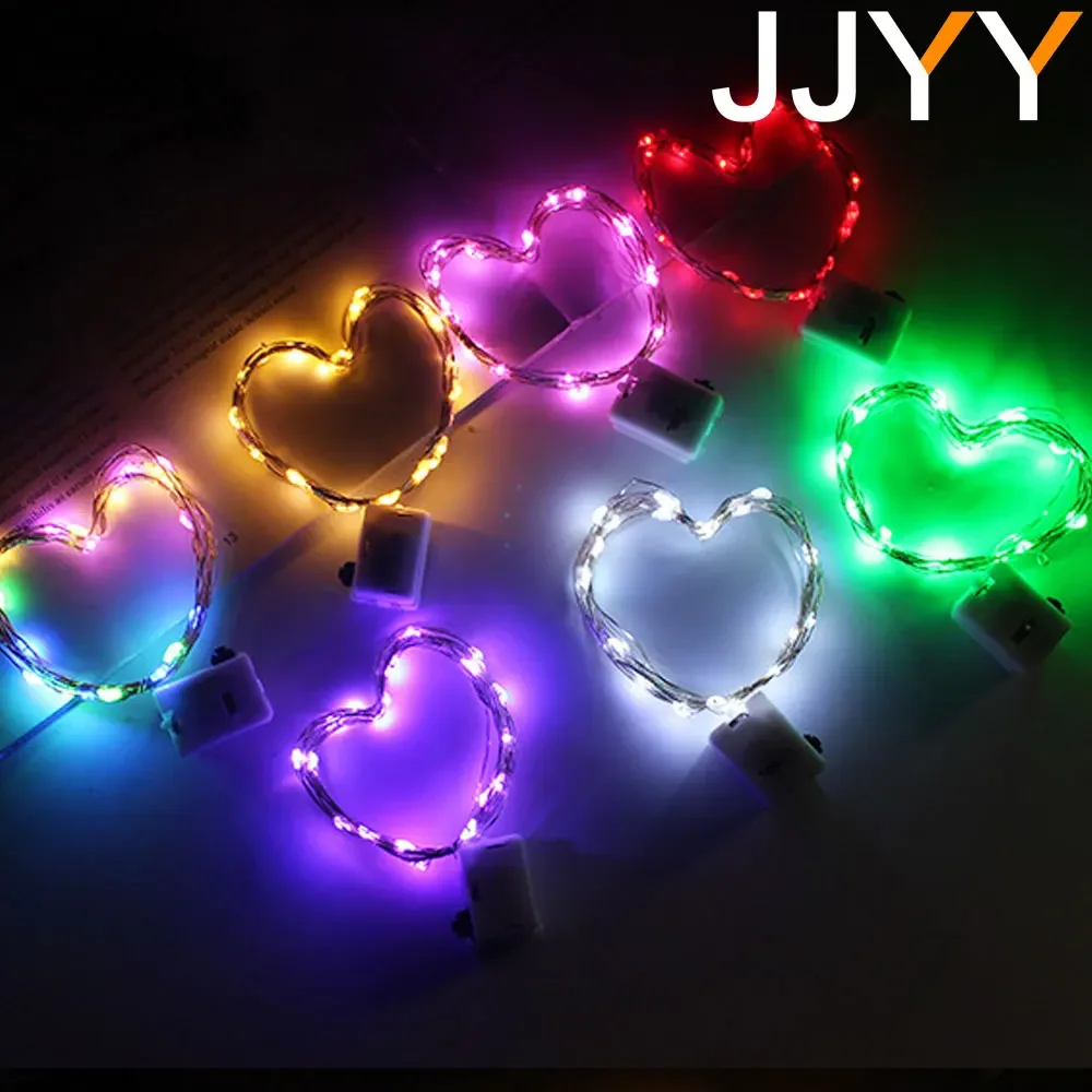 

1M/2M LED Fairy String Lights Battery Operated LED Copper Wire String Lights Bottle Light For Gift Flowers House Decoration