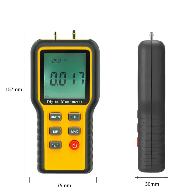 Digital Pressure Gauge, Negative Pressure Gauge Differential Pressure Gauge